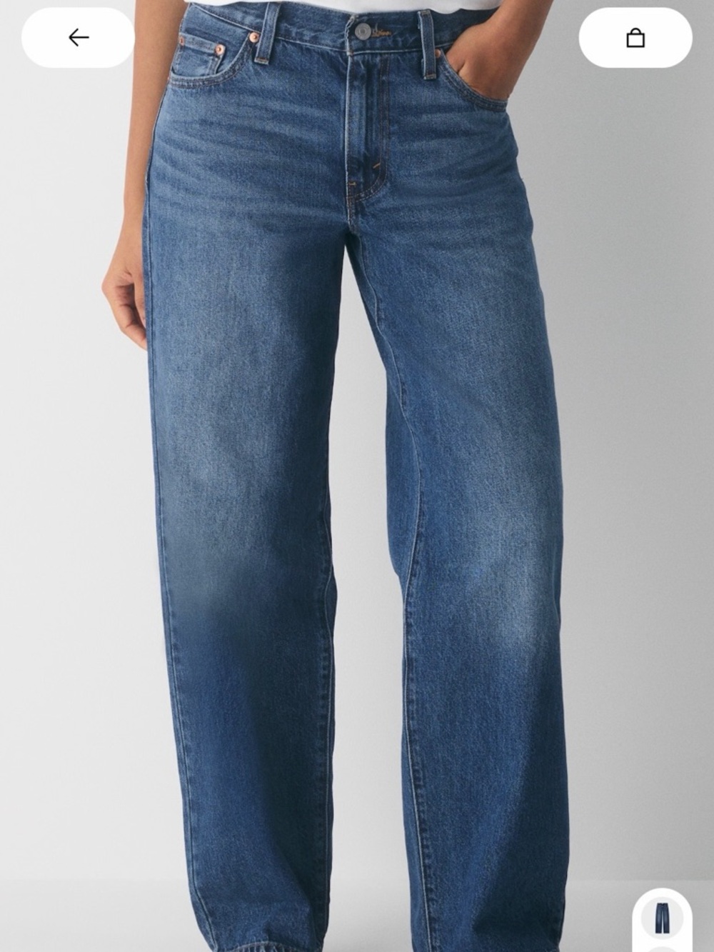Levi's Boyfriend Jeans in Medium Blue Wash